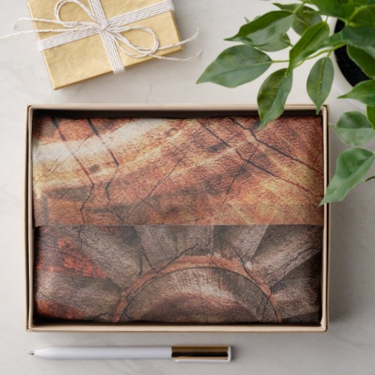 Rustikales Wagenrad-Hufeisen-Western Seidenpapier (Geschenk)