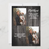 Rustikales Wagenrad-Klasse 2023 Graduierungspartei Einladung (Rückseite)