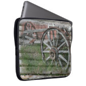 Rustikales Wagenrad - Western-Style - Laptop-Sieb Laptopschutzhülle (Vorne Rechts)