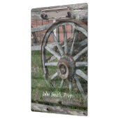 Rustikales Wagenrad-Zwischenablage im Western-Stil Klemmbrett (Links)