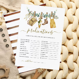 Rustikales Wald Angeln Kinderdusche Vorhersagen