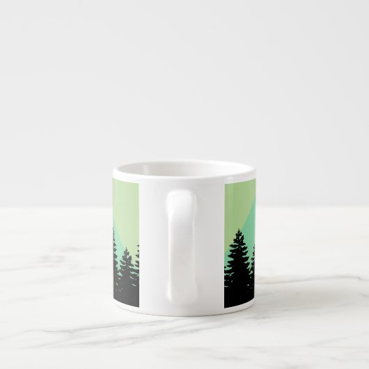 Rustikales Wald & Bergabenteuer Espressotasse (Rückseite)