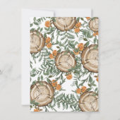 Rustikales Wald-Brautparty Einladung (Rückseite)