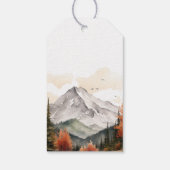 Rustikales Wald "Oh Boy" Mountain Bear Baby Dusche Geschenkanhänger (Rückseite)