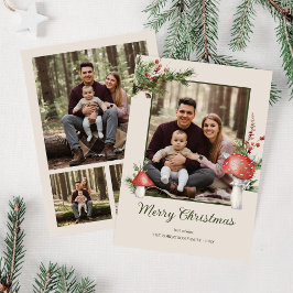 Rustikales Wald Pilze Weihnachten 4 Foto