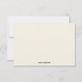 Rustikales Wald RSVP Karte (Rückseite)