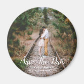 Rustikales Wald Save the Date Magnet (Vorne)