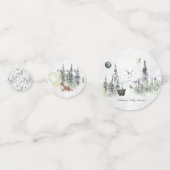 Rustikales Wald Tierisches Party Konfetti (Rückseiten)