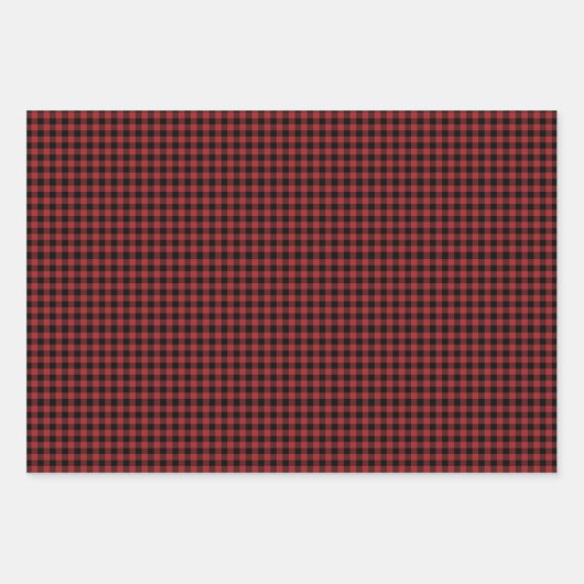 Rustikales Wald Wasserfarbenland Kariert mit Name Geschenkpapier Set (Vorderseite 3)