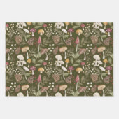 Rustikales Wald Wasserfarbenwald Mushroom Forest Geschenkpapier Set (Vorderseite)
