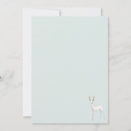 Rustikales Wald Weihnachten Evergreen Goes Einladung (Rückseite)