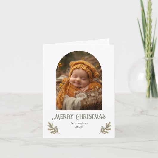 Rustikales Wald Weihnachten geklappt (Vorderseite)