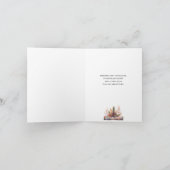 Rustikales Wald Weihnachten geklappt (Innenseite)