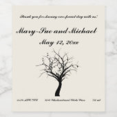 Rustikales Wald Weinetikett (Einzelnes Label)