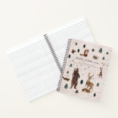 Rustikales Waldbärchen Baby/Schwangerschaft Notizblock (Innenseite)