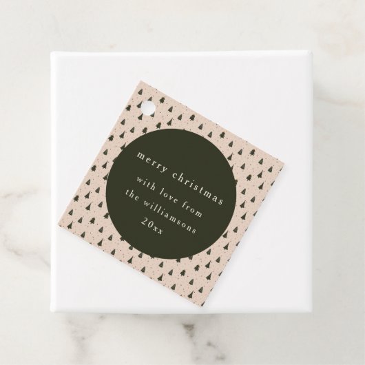 Rustikales Waldbaumgeschenk Geschenkanhänger (Beispiel)