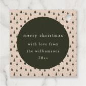 Rustikales Waldbaumgeschenk Geschenkanhänger (Rückseite)