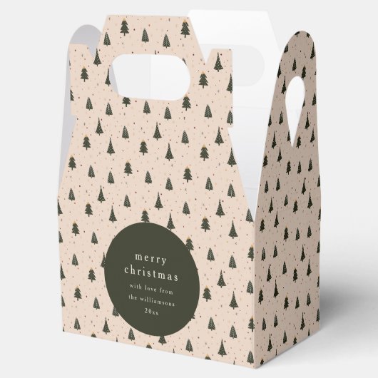 Rustikales Waldbaumgeschenk Geschenkschachtel (Geöffnet)