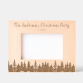 Rustikales, waldbedecktes Weihnachtsfest-Party Kee Geätzte Rahmen (Vorderseite)