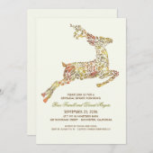 Rustikales Waldblumenfest Hirschfalz Probe Abendes Einladung (Vorne/Hinten)