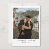 Rustikales Waldgebiet Bergwald Pine Wedding Invit Einladung (Rückseite)