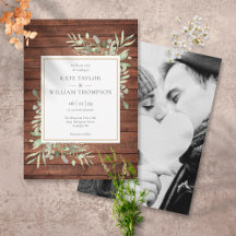 Rustikales Waldgrün Land Hochzeit Foto