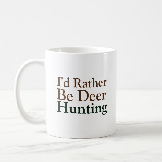 Rustikales Waldhirsch, das ich lieber auf Hirschja Kaffeetasse (Links)