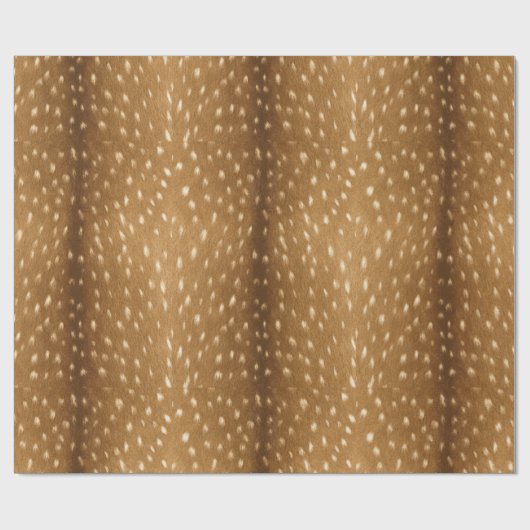 Rustikales Waldkitz-gepunkteter Rotwild-Pelz Geschenkpapier (Flach)