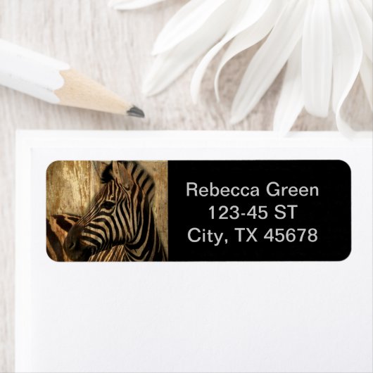 Rustikales Waldkorn Afrikanische Safari-Tier Zebra (Insitu)