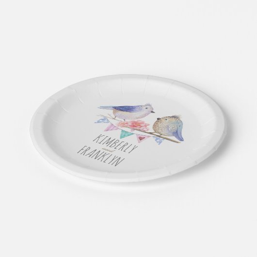 rustikales Waldland der niedlichen Pappteller (Schrägansicht)