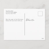 Rustikales Waldland im Schnee Weihnachten (Rückseite)