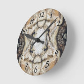 Rustikales Waldland Natur Bäume Bark Thema Runde Wanduhr (Winkel)