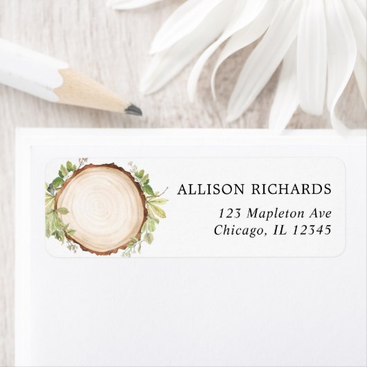 Rustikales Waldland Outdoorwald Scheiben Hochzeit (Insitu)