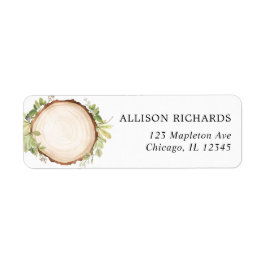 Rustikales Waldland Outdoorwald Scheiben Hochzeit