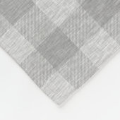 Rustikales Waldpatchwork - Neutrale Fleecedecke (Ecke)