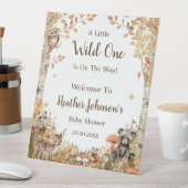 Rustikales Waldschutzzeichen für neutrale Babydusc Sockelschild (In Situ)