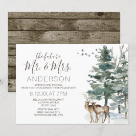 Rustikales WaldVerlobungs-Party Einladung
