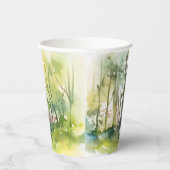 Rustikales Waldwald-Brautparty Pappbecher (Rechts)