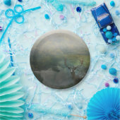 Rustikales Waldwild am Waldteich Pappteller (Party)