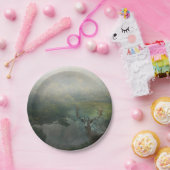 Rustikales Waldwild am Waldteich Pappteller (Party)