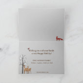 Rustikales Wandern in einem Winterwunderland Karte (Innenseite)