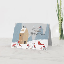 Rustikales Wandern in einem Winterwunderland Karte