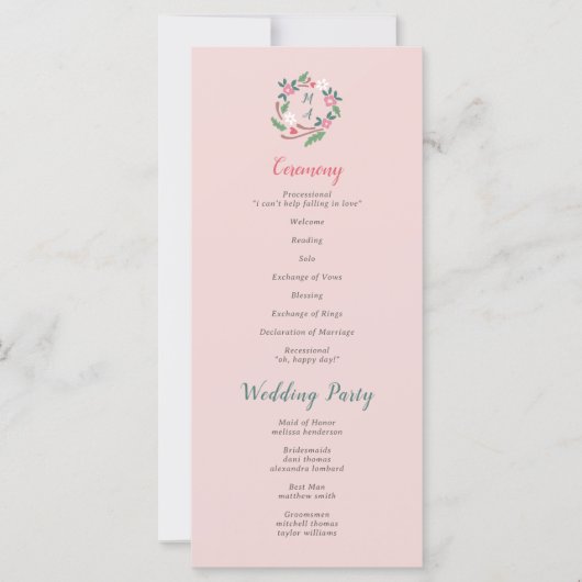 Rustikales Wappen mit Monogramm (Vorderseite)