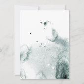 rustikales Wappen Monogramm Hochzeit Einladung (Rückseite)