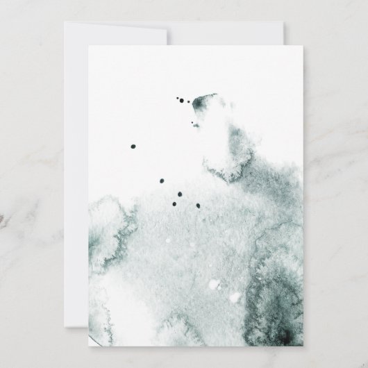 rustikales Wappen Monogramm Hochzeit Einladung (Rückseite)