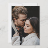 Rustikales Wappen Monogramm Hochzeit im Herbst Fot Save The Date (Rückseite)