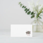 Rustikales Wasser kann florale Hochzeitsplattform  Platzkarte (Stehend Vorderseite)