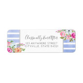 Rustikales Wasser Wasserfarbe Moderne Rücksendeadr (Vorne)