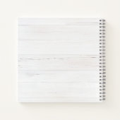 Rustikales Wasserfarbe-Eukalyptus-Monogramm Notizblock (Rückseite)