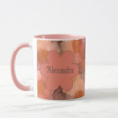 Rustikales Wasserfarben-Gänseblümchen-Blumenmuster Tasse (Links)